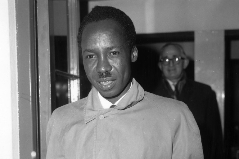 18th November 1960: The Tanzanian statesman Julius Kambarage Nyerere arriving at London airport. (Photo by Ray Moreton/Keystone/Getty Images)