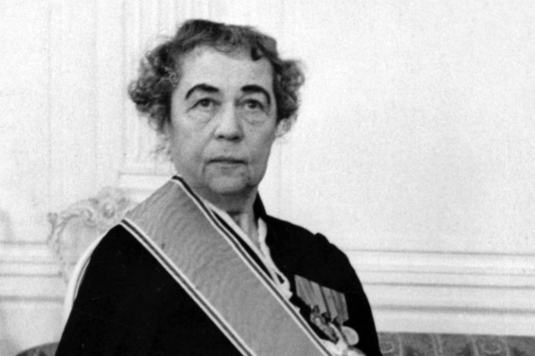 The first soviet ambassador to norway, alexandra kollontai, at the norwegian embassy after being awarded the order of saint olaf, june 10, 1946. (Photo by: Sovfoto/Universal Images Group via Getty Images)